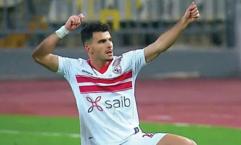  أحمد مصطفى زيزو لاعب الفريق الكروى الأول بنادى الزمالك