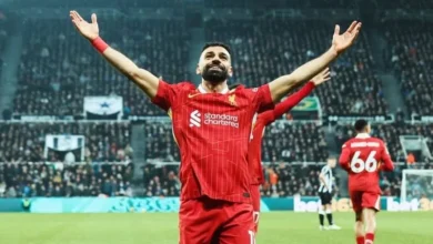 الدولي المصري محمد صلاح لاعب ليفربول 