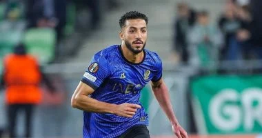 المصرى محمد عبد المنعم لاعب فريق نيس الفرنسي